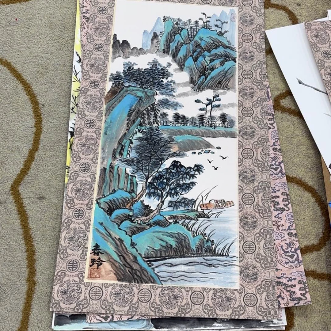 国画33/66卡纸作品艺