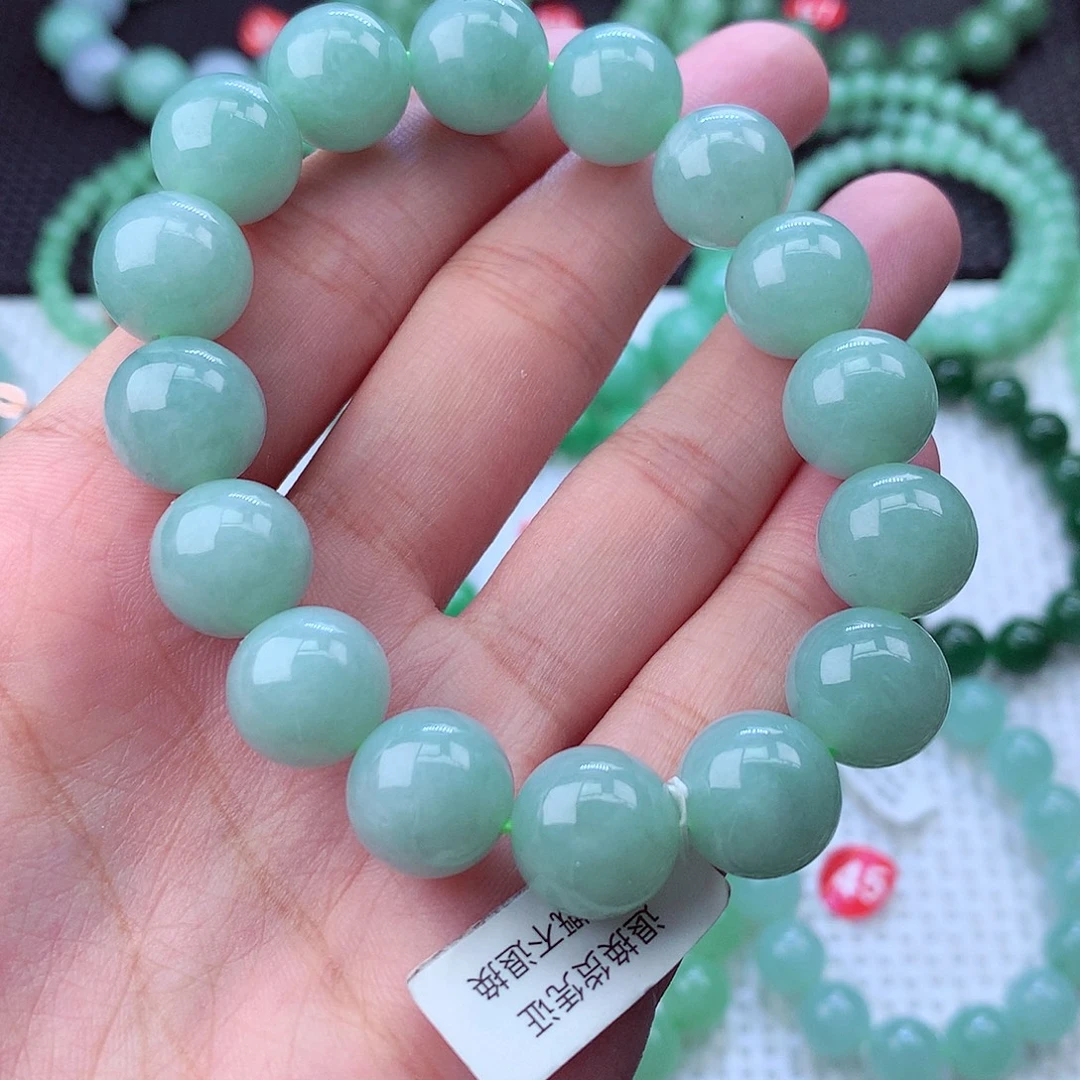 翡翠未镶嵌毛衣链卡13