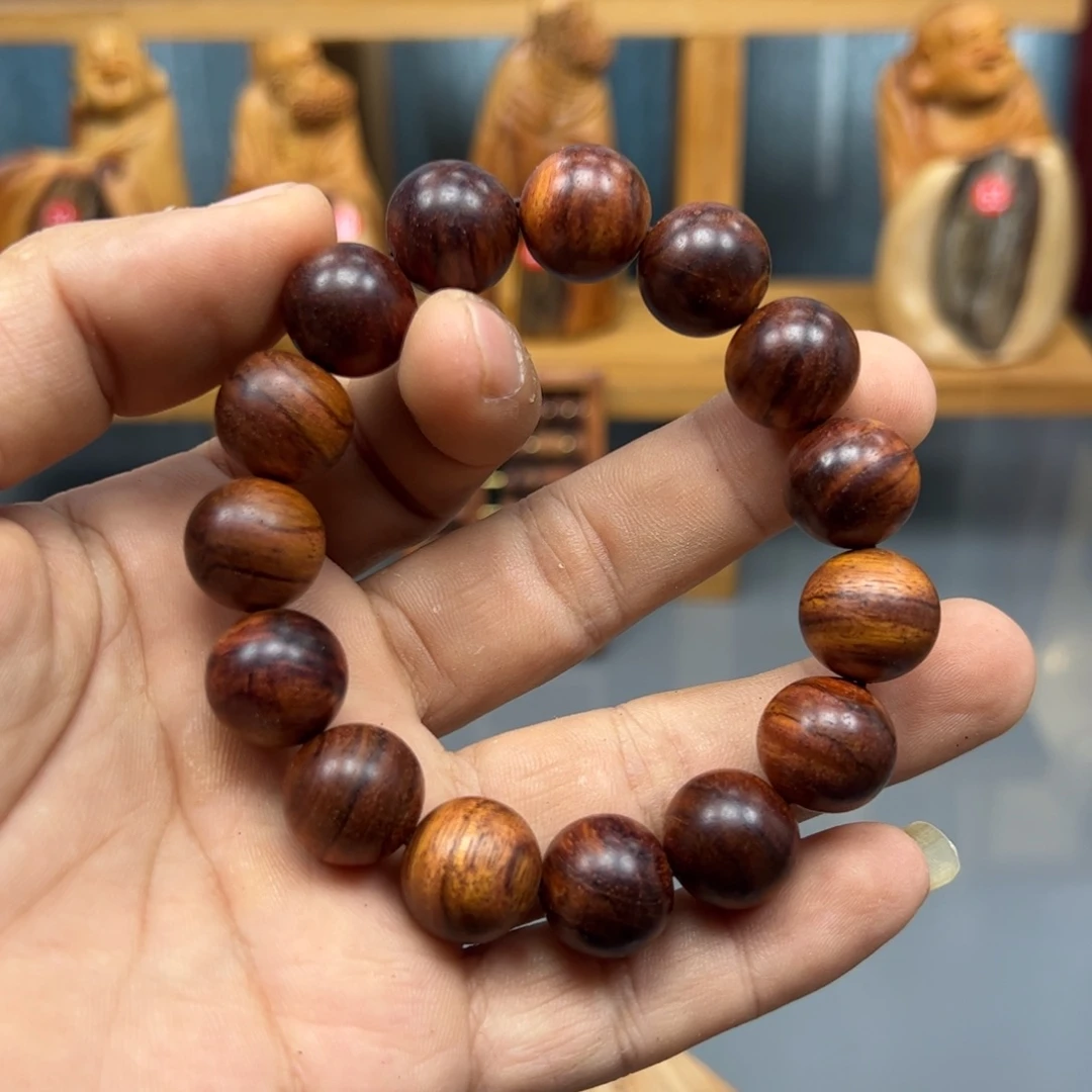 木海南黄花梨算盘新料手串1.5