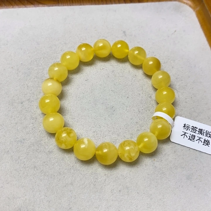 裸石蜜蜡未镶嵌手串
