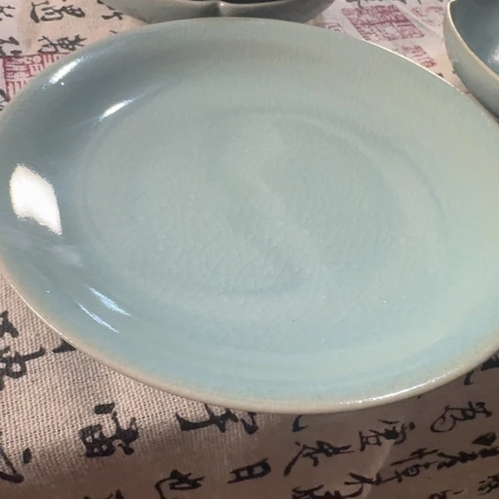 摆件清凉寺汝瓷传世汝瓷果盘微瑕福利