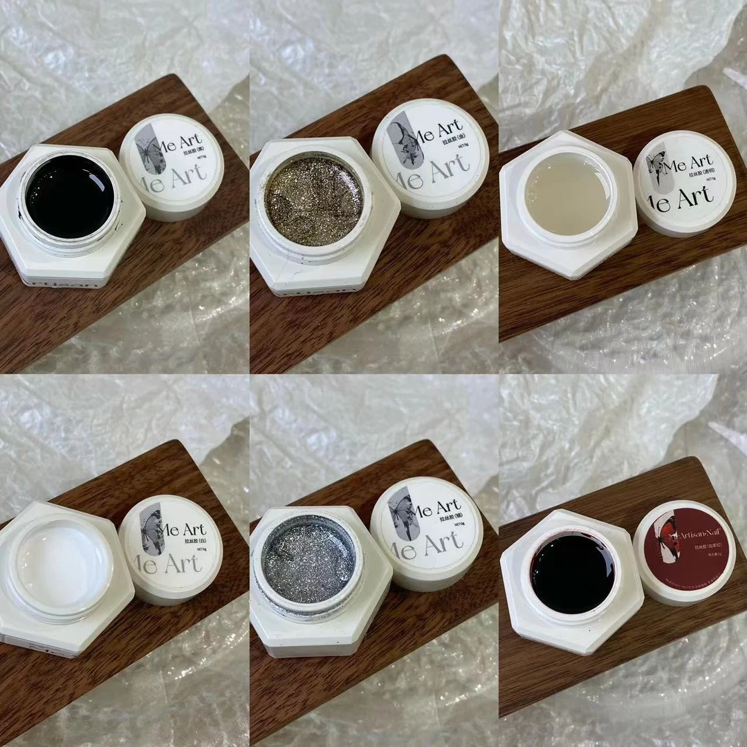 杰森ME拉丝胶美甲，罐装5g，免洗拉线胶，可蹭魔镜粉