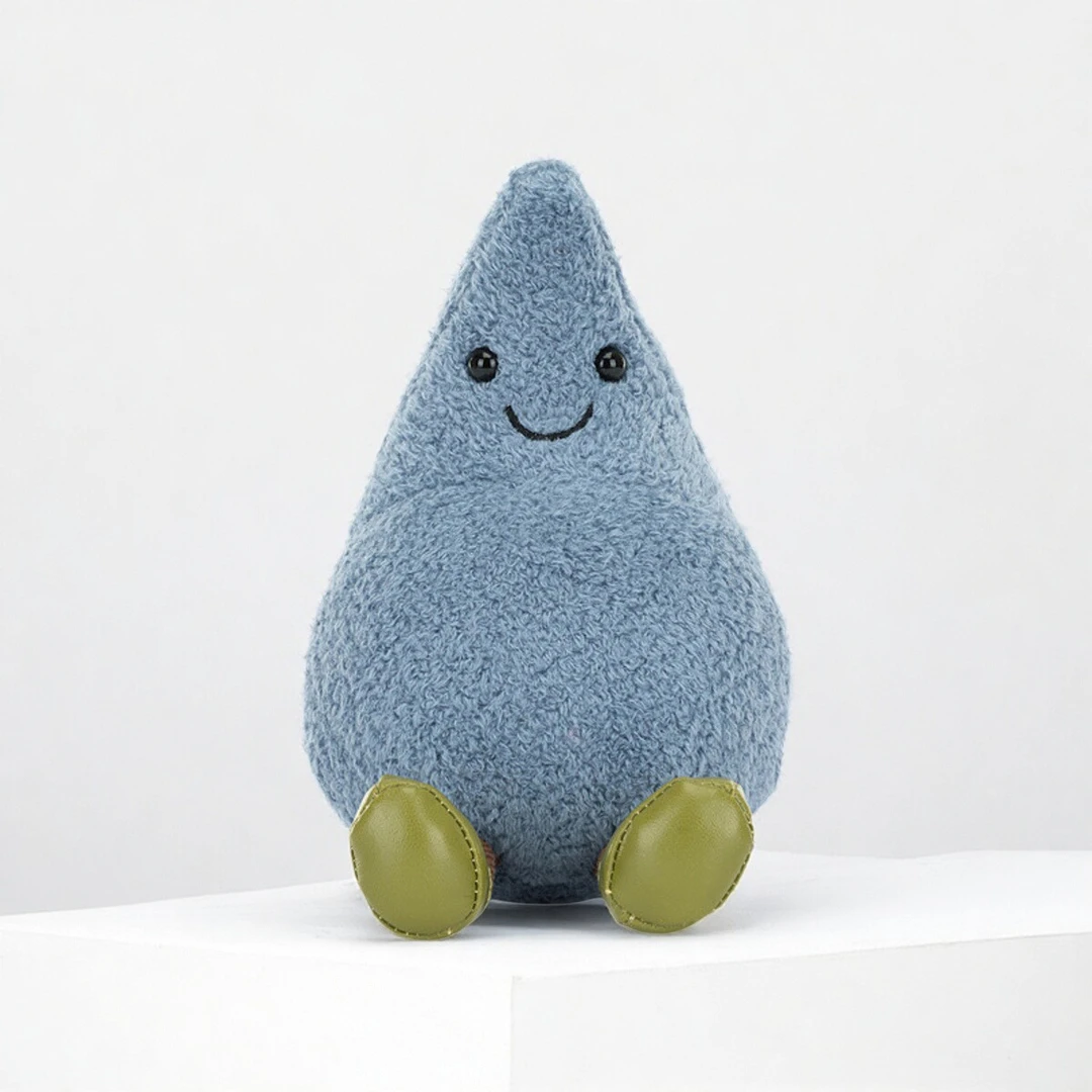 英国正品趣味开心雨滴玩偶娃娃陪伴安抚毛绒陪伴公仔新品毛绒玩具