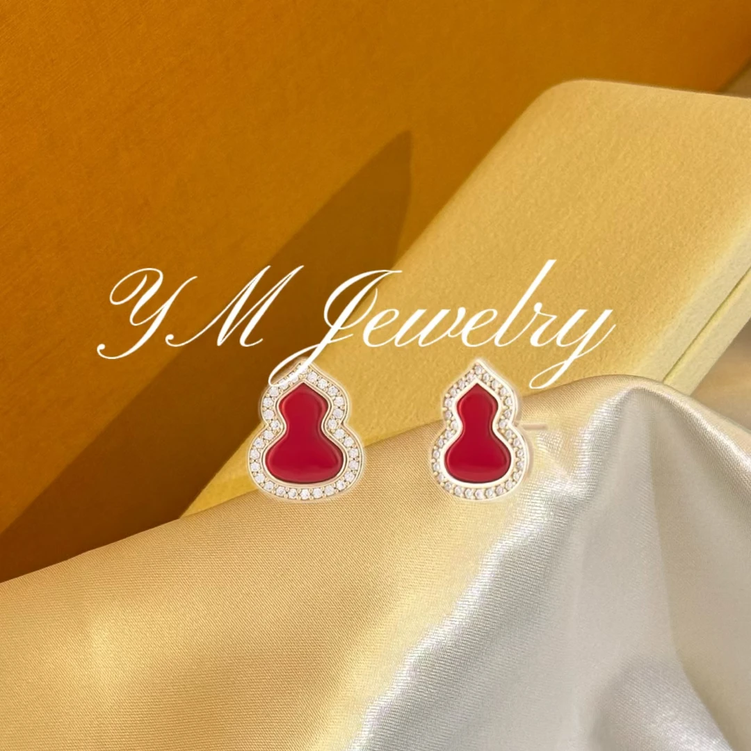 合金耳饰 【葫芦耳钉】     葫芦耳钉 轻奢小众经典921