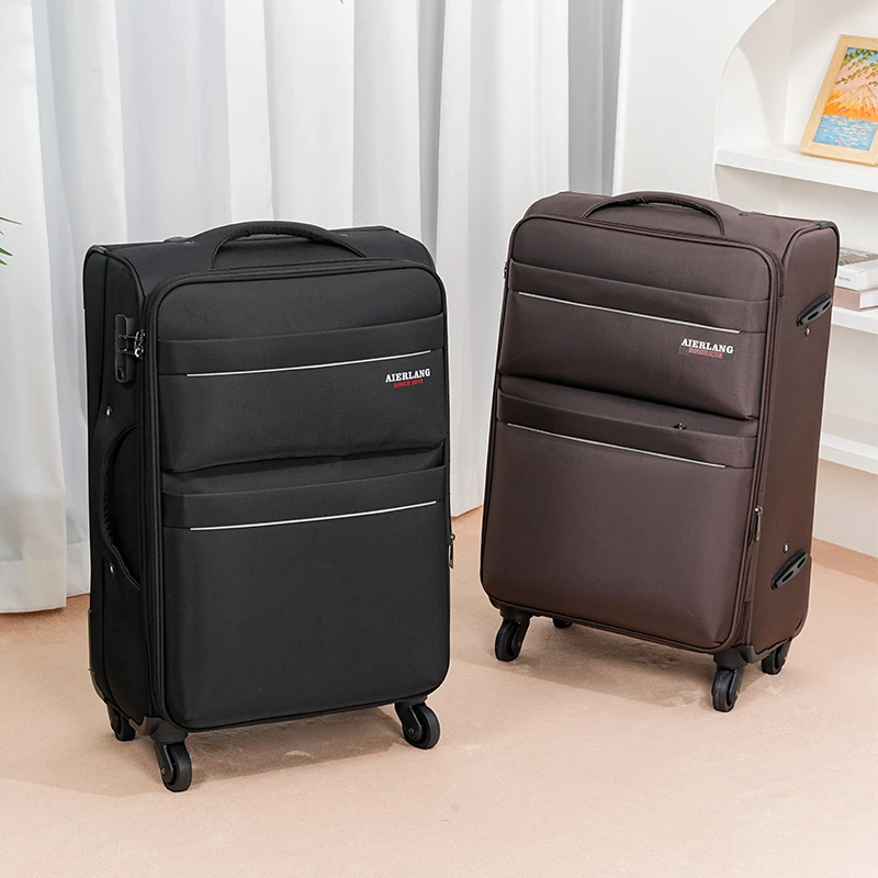 新款牛津布行李箱24寸结实耐用密码皮箱大容量帆布拉杆箱28旅行箱