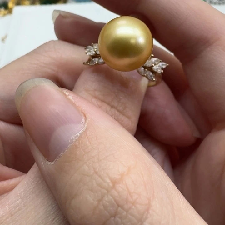 未镶嵌戒指海水珍珠