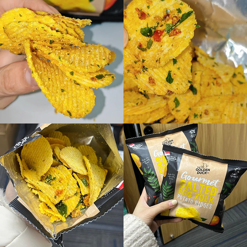 新加坡金鸭咸蛋黄原切薯片GoldenDuck原装进口办公追剧必备零食