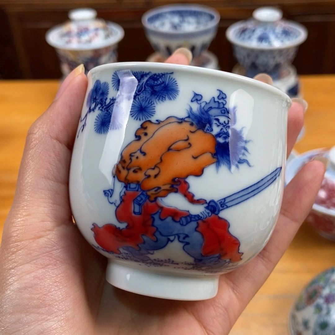 手绘现代茶具非古董