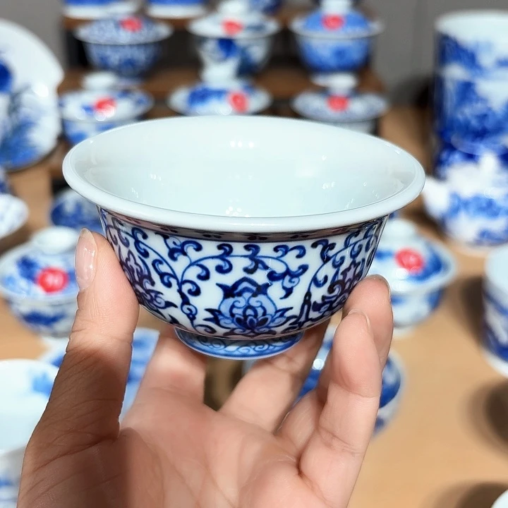 用****2景德镇纯手工手绘压手杯