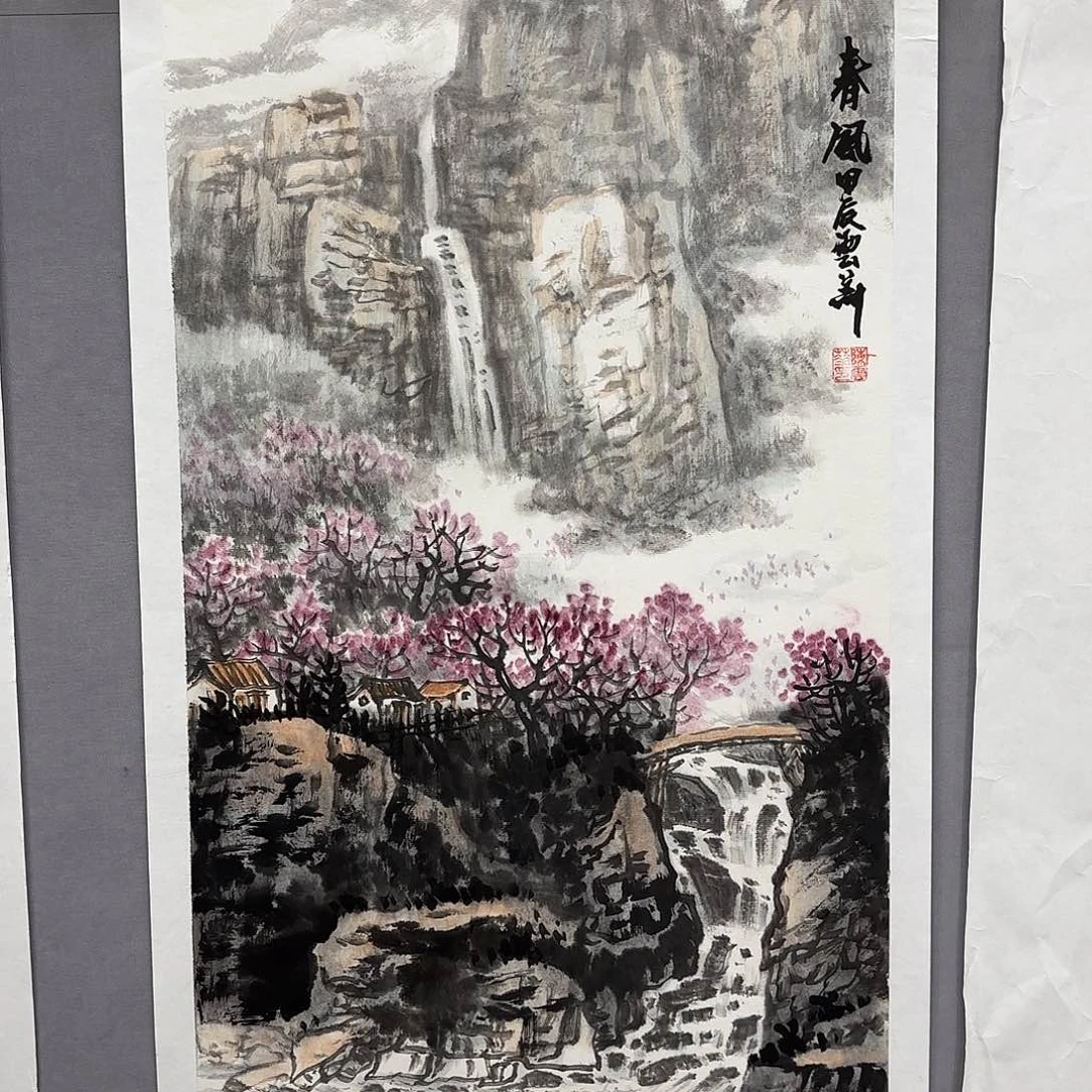 国画艺术家真人手绘