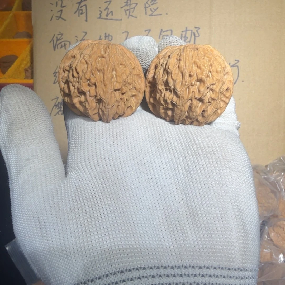 文玩核桃吊坠38磨盘 有浮黄