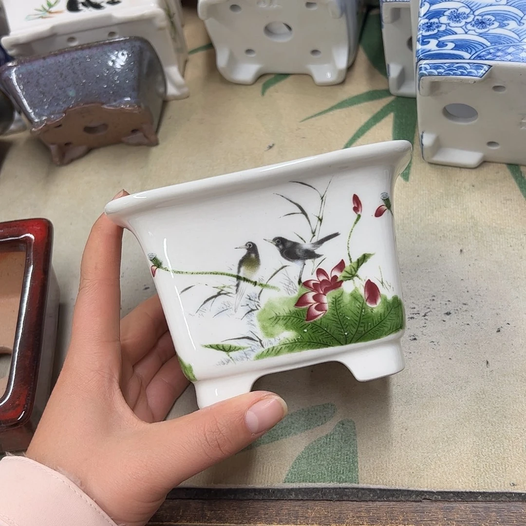 紫砂花盆296号瑕疵13/9cm