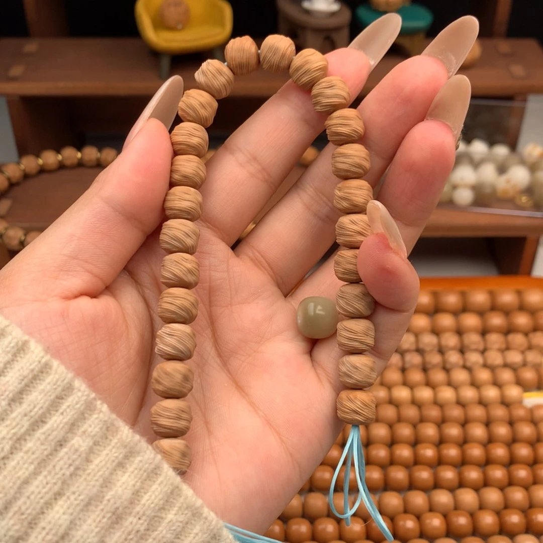 猴头核桃手串微瑕鬼印