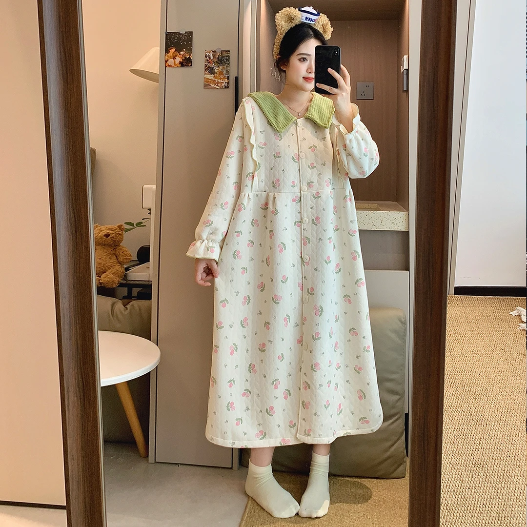 空气棉孕妇生产服进产房待产裙裤秋冬产妇入院哺乳睡裙月子