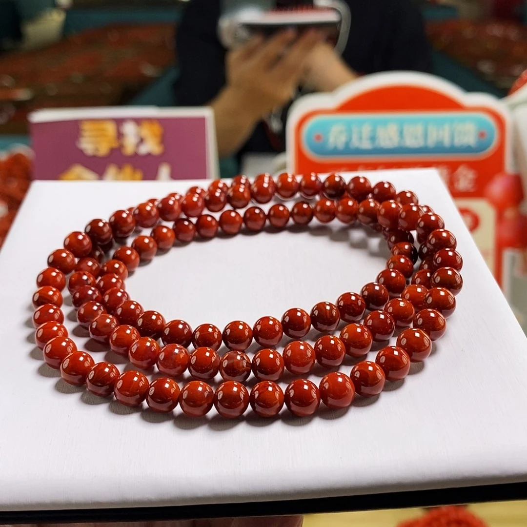 未镶嵌6.5mm（多样性发一）典藏南红玛瑙