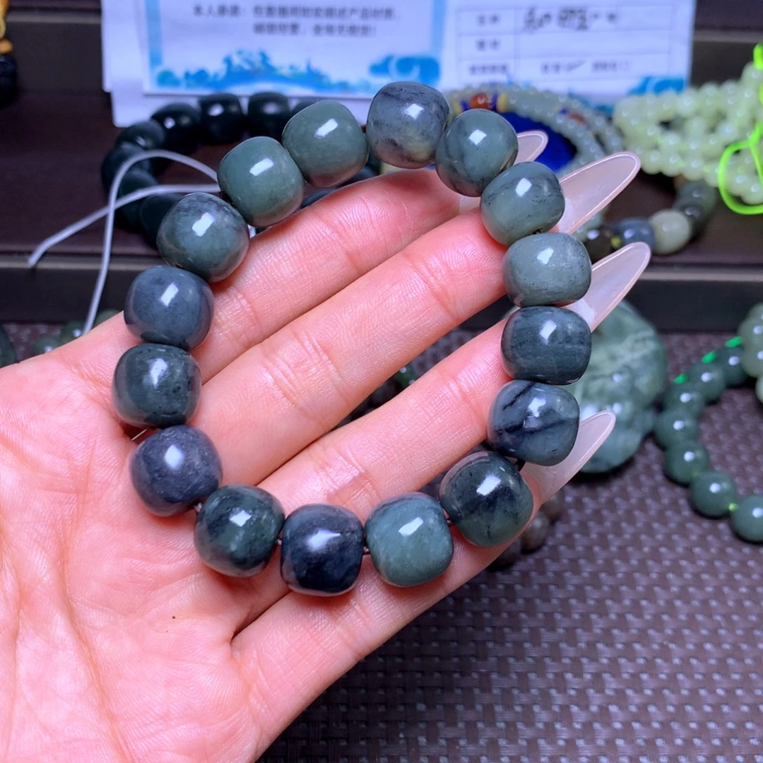 未镶嵌手串和田玉卡14