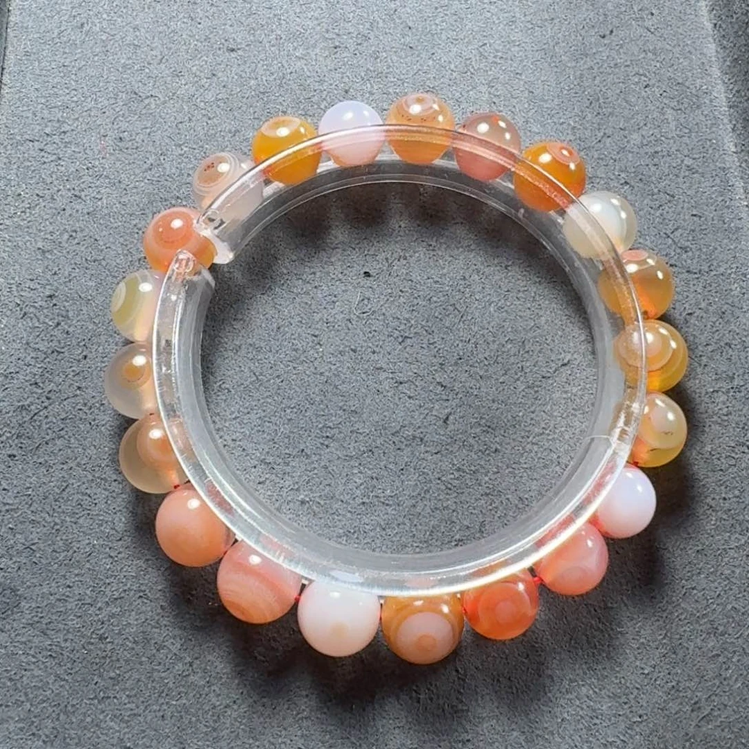 南红玛瑙未镶嵌天眼手串尺寸9.7