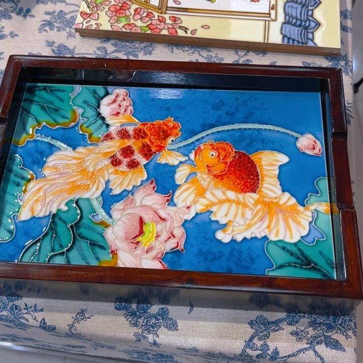 一体款瓷板画艺术作品