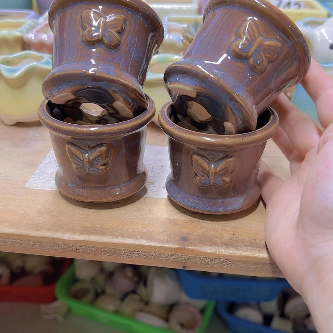 陶瓷花盆当场满12包邮