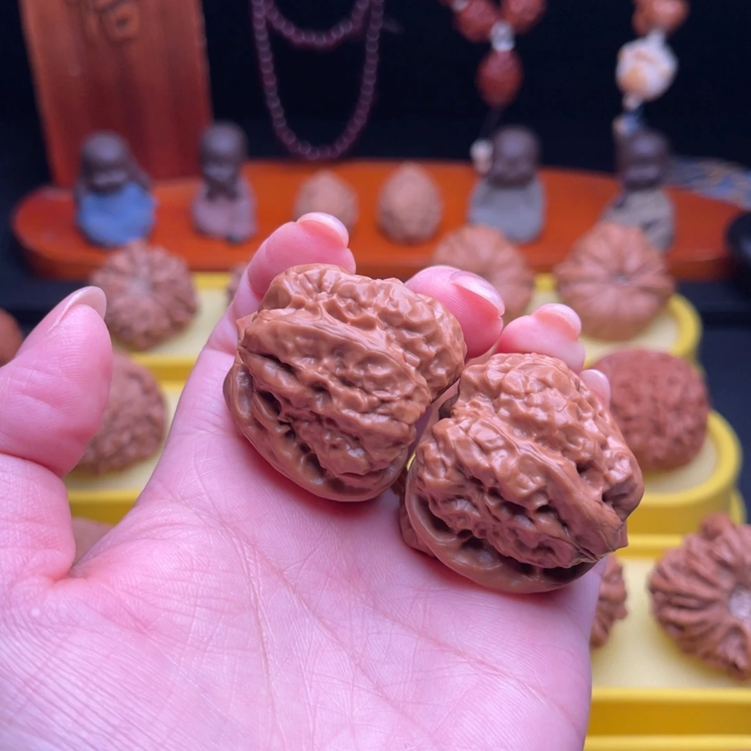 把件文玩核桃38蛤蟆头