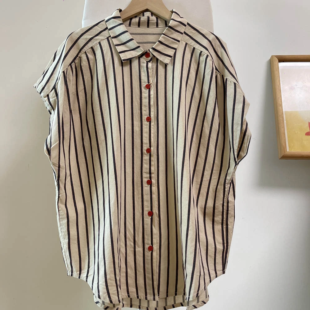 定制日系复古春夏季女装宽松 棉麻女装衬衫（直播间按款号下单）