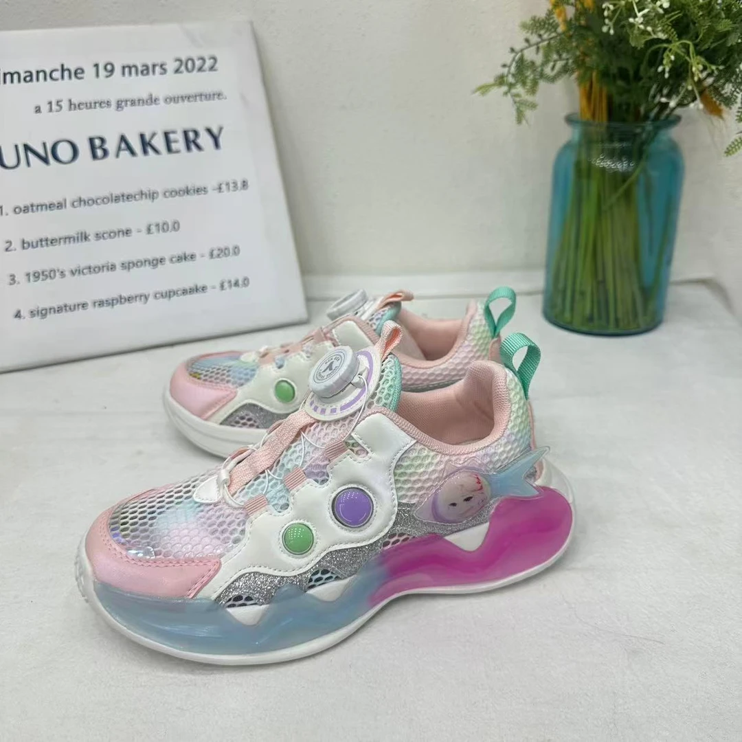 【现货】XZ-52022  粉色 儿童时尚休闲百搭软底包头防滑