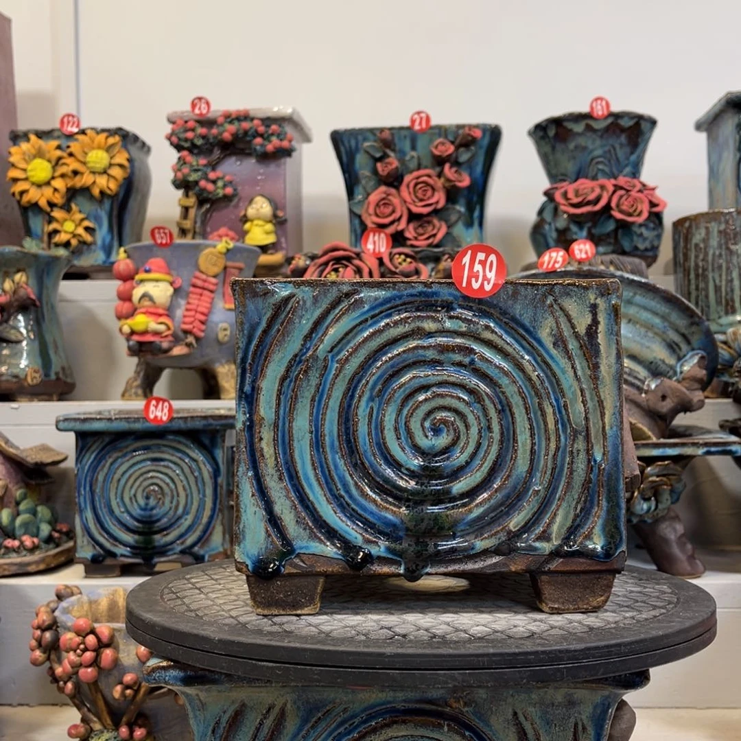 陶瓷微瑕159 号陶然花盆