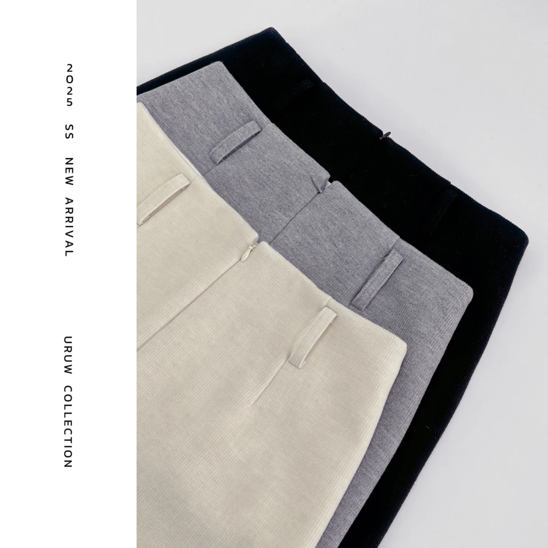 【颖子定制】蕾丝绮梦~秋冬时尚蕾丝拼接设计感厚款a字半身裙 9027