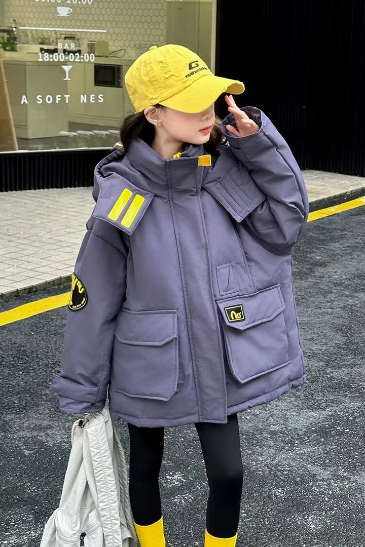 女童冬装棉袄棉服中大通派客服加棉棉袄外套