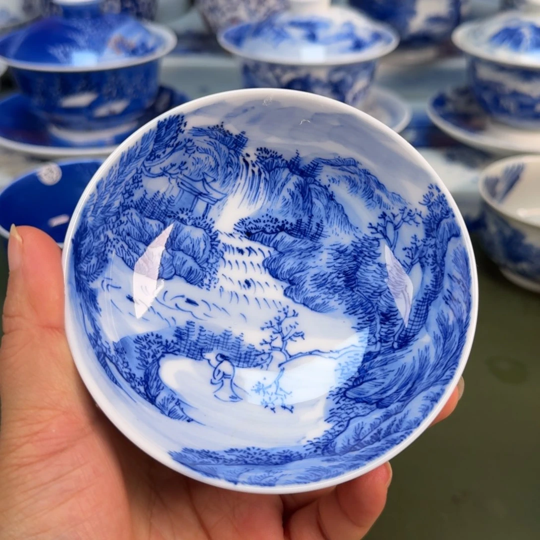 景德镇春手绘茶具圆圆254