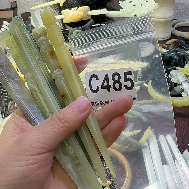 蛇纹石玉合金发饰❦****࿐