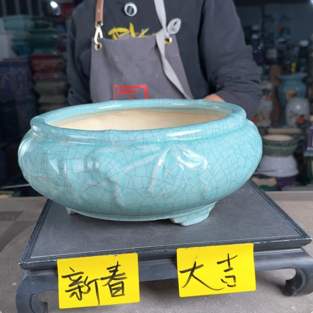 一风堂石湾花盆。微瑕