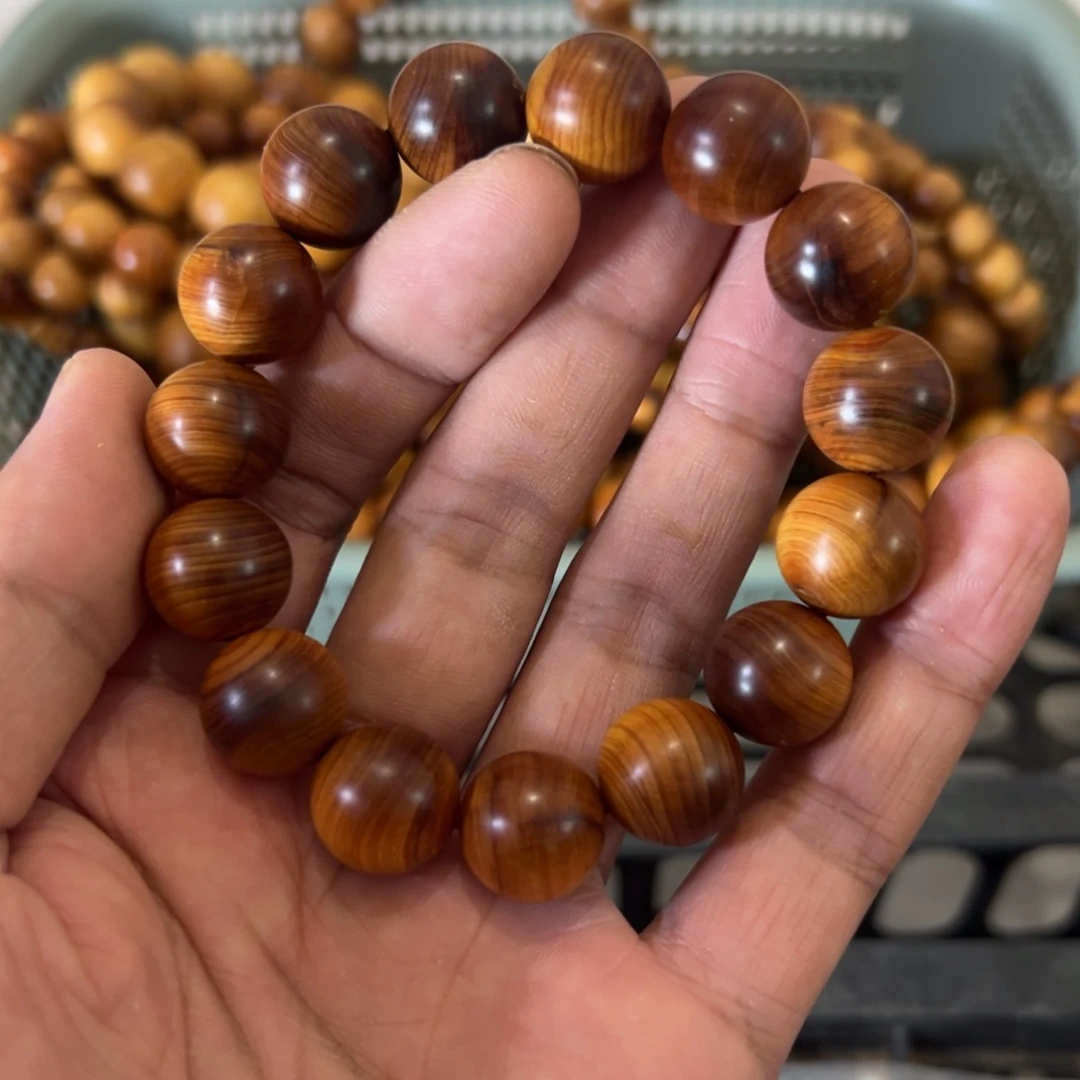 柏木1.5瑕疵黑油手串