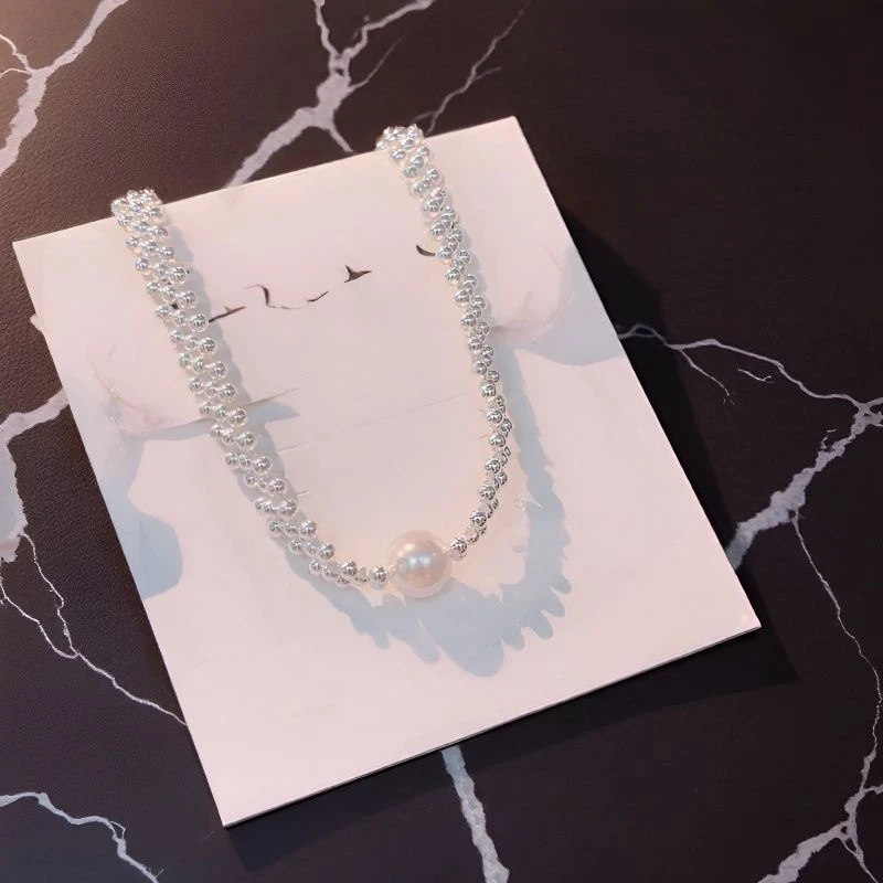 轻奢高级感三层编织小米珠项链