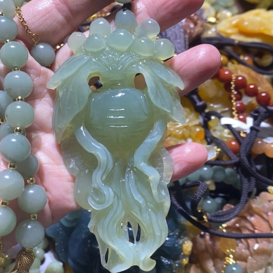 【闪购商品】岫玉毛衣链未镶嵌