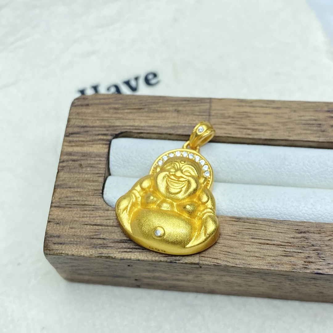 K0581黄色小佛公吊坠多样性发货47461