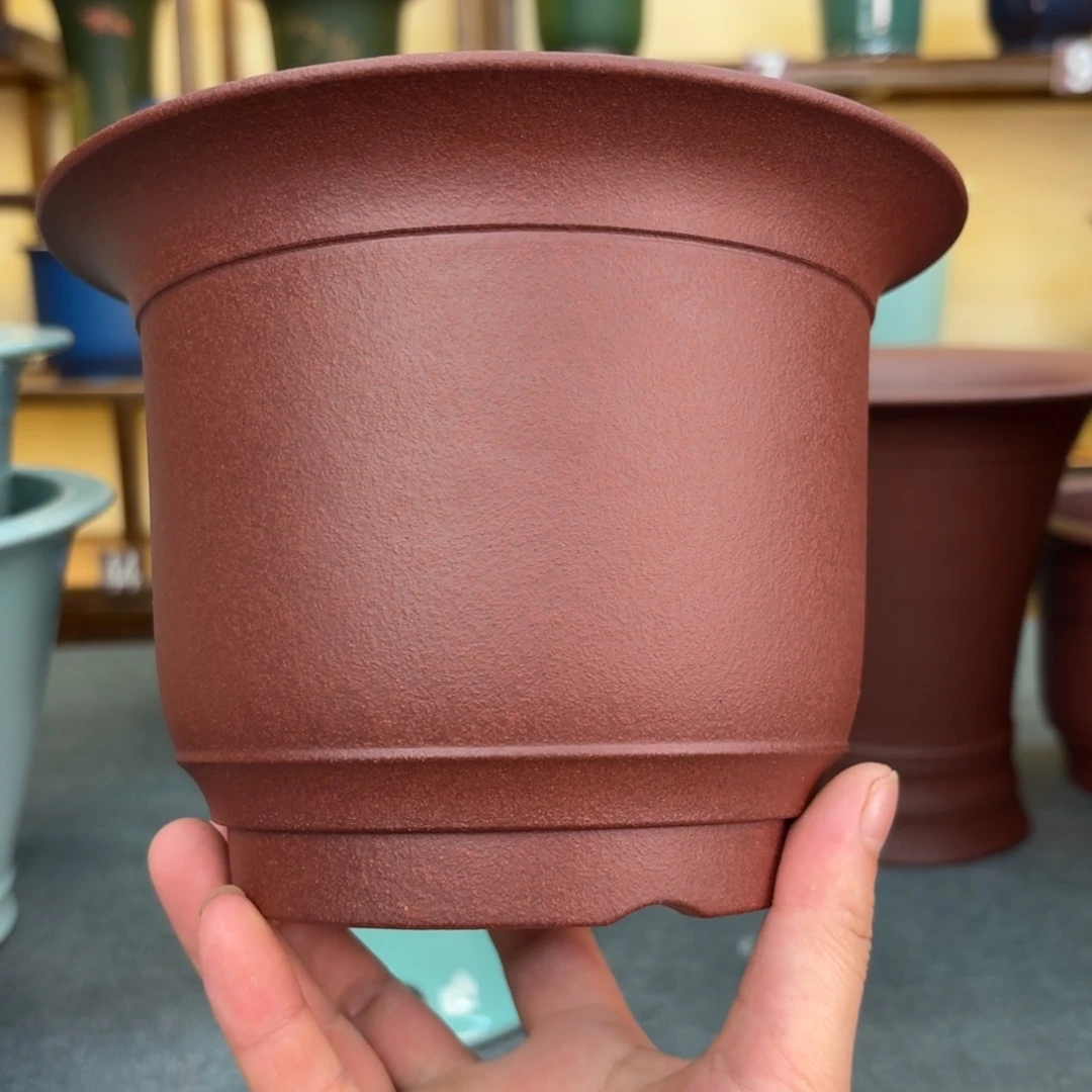 海***石紫砂花盆紫砂357447745845