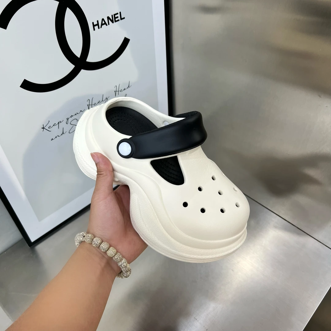 夏季新款超轻底软底增高洞洞拖凉拖071