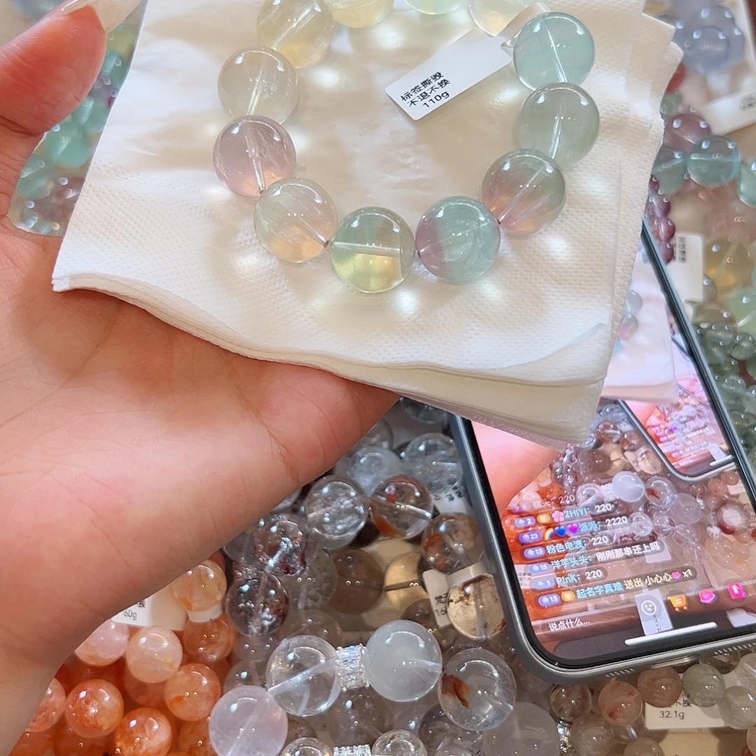 水晶手链未镶嵌K***y48小时鉴赏