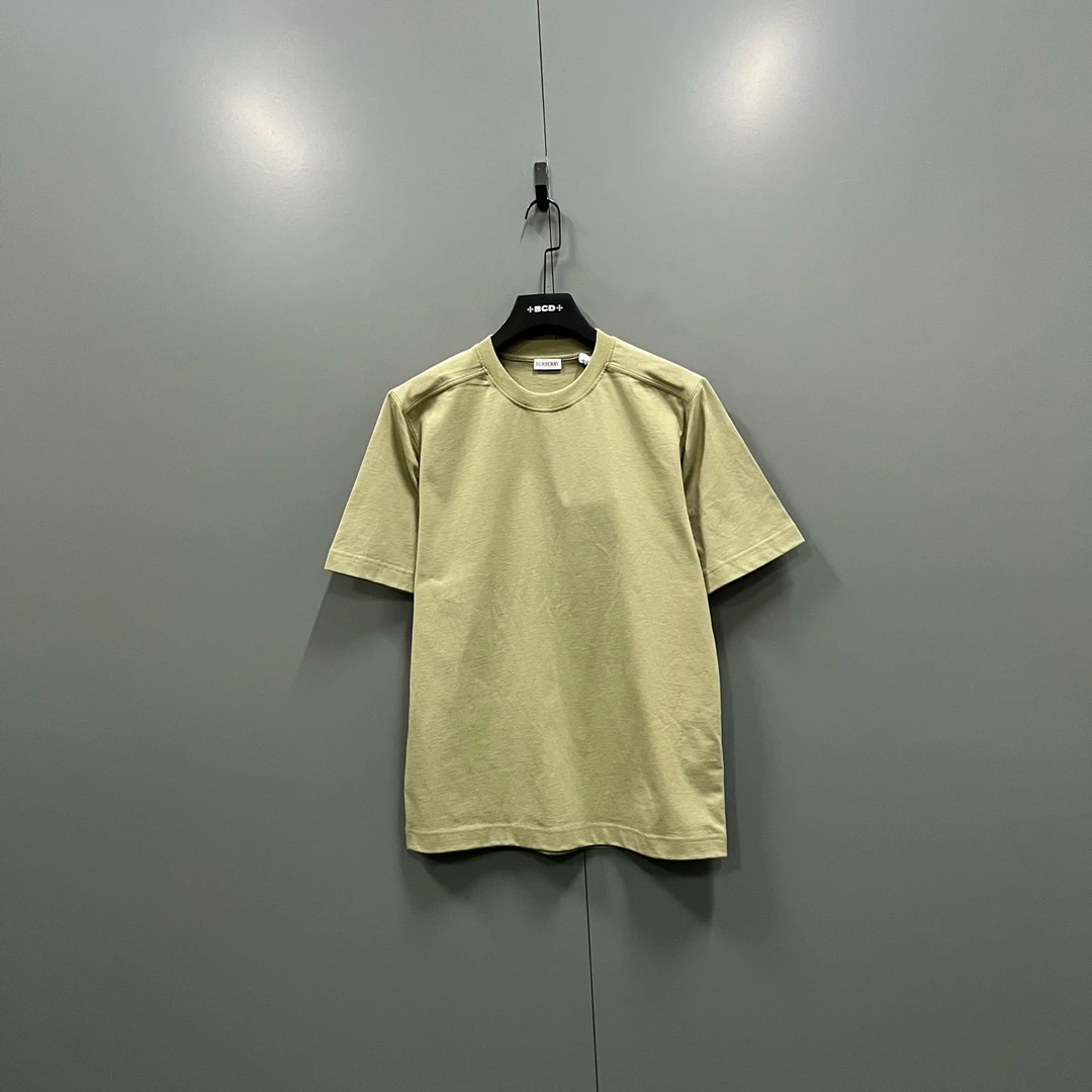 未使用 BURBERRY/博柏利 (ll) 浅绿色圆领短袖 XS L XL码020075