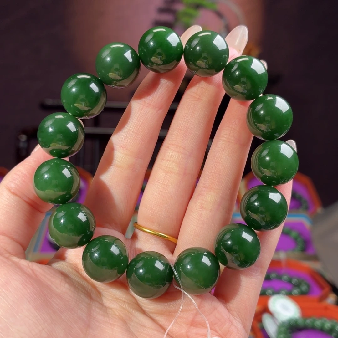 和田玉（碧玉）未镶嵌手串