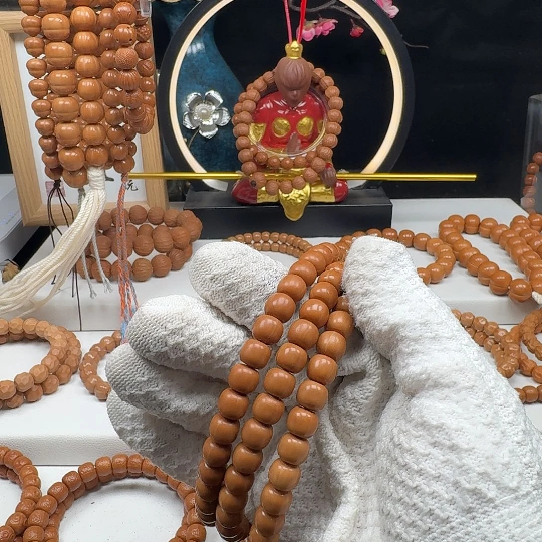 皮***蟹猴头核桃手串猴头老邢8.2 脖挂