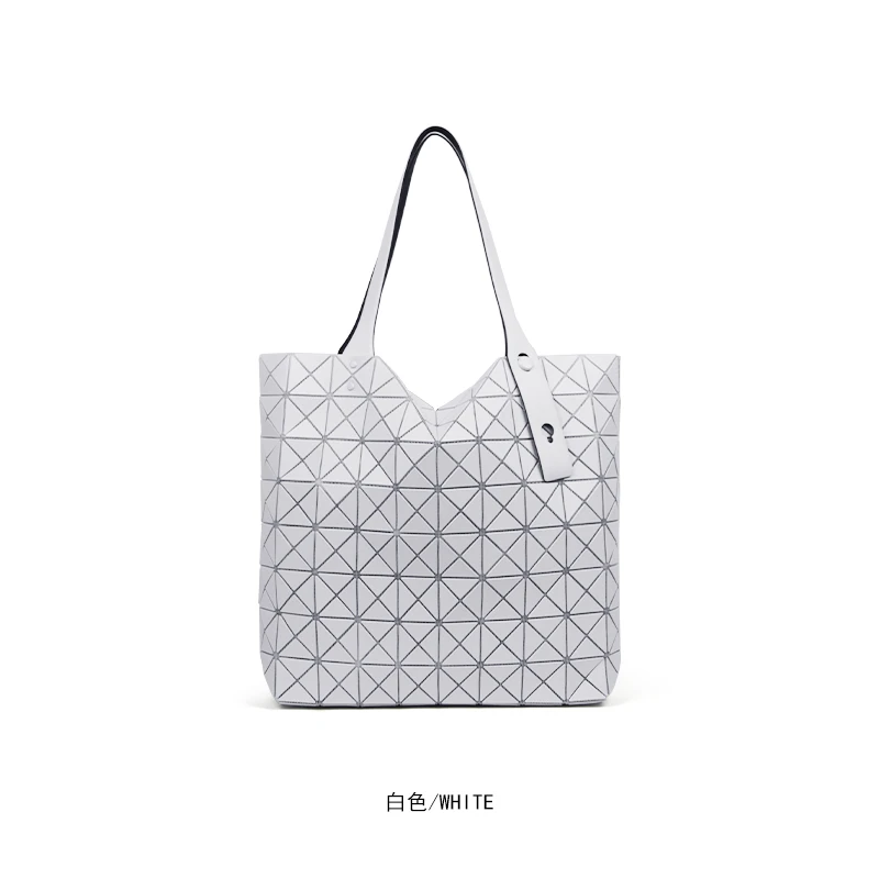 【三宅风格8格托特】经典轻奢休闲几何时尚单肩菱格手拎包（10310）