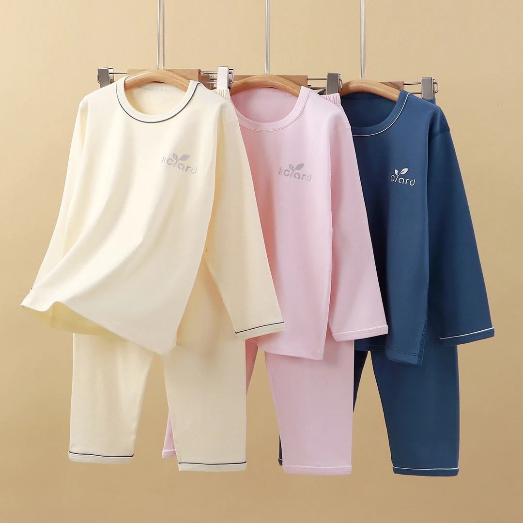新款睡衣春秋家居服套装宽松休闲a类新款男童女童睡衣家居服