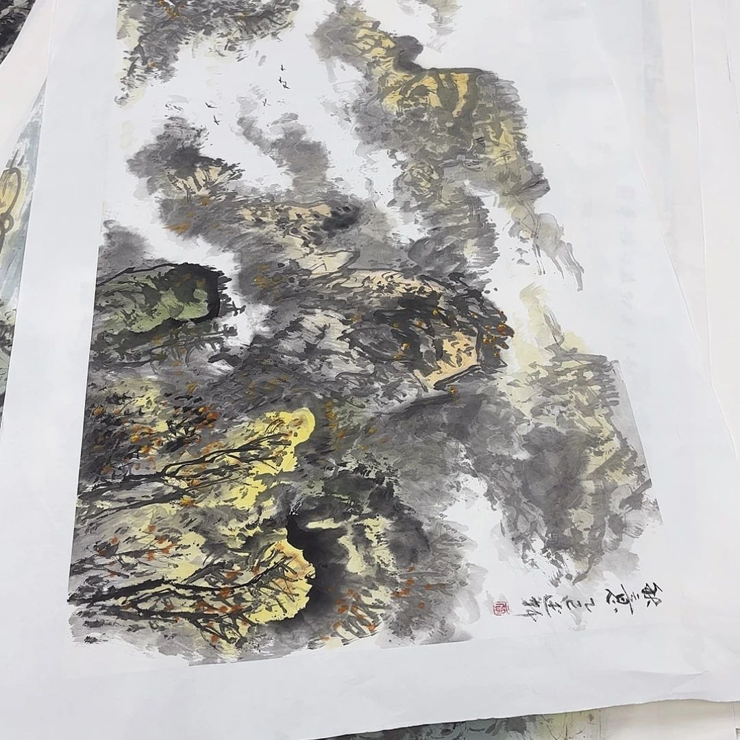 国画贾述轩三尺童