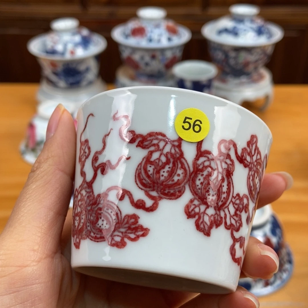 手绘现代茶具非古董