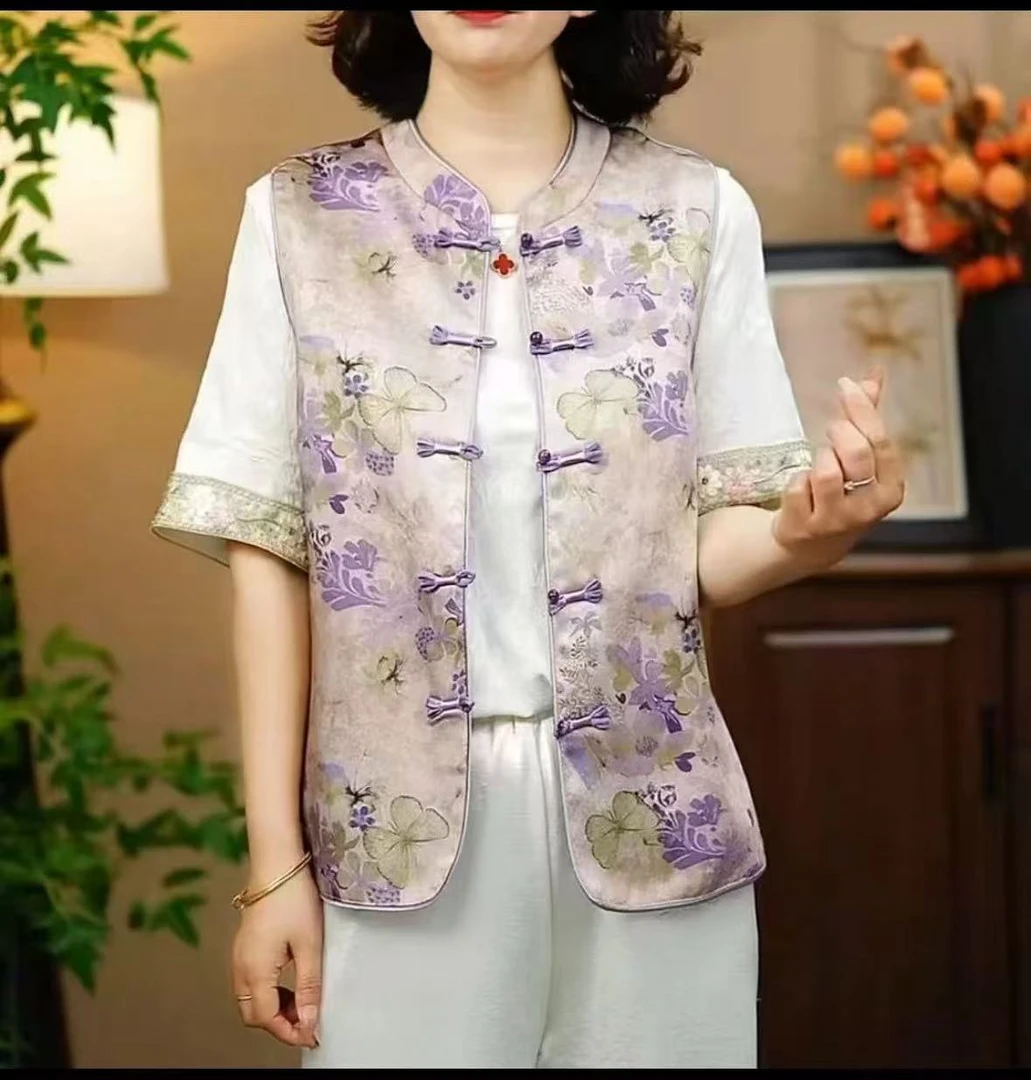 2025新款立领国风马甲