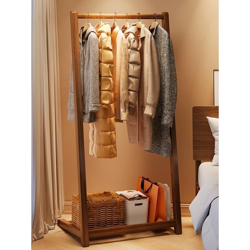 日本床边衣架晚上放衣神器房间挂衣服落地床头小型简易衣