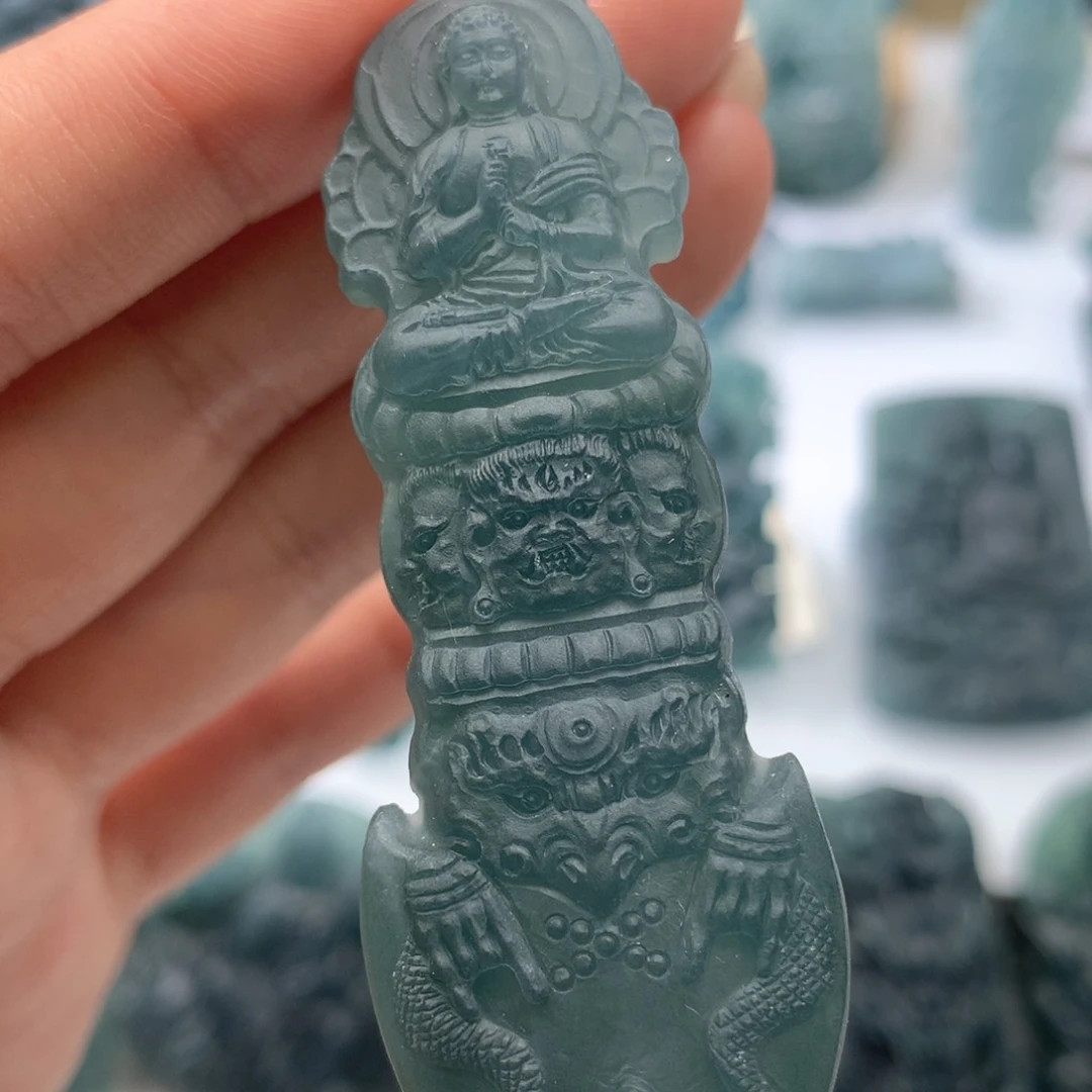 未镶嵌定制翡翠放***伙毛货不退不换