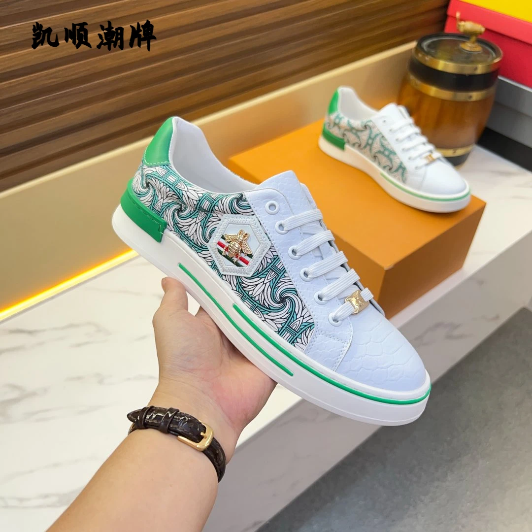 欧洲站纯手工夏季小白鞋轻奢百搭低帮刺绣厚底潮鞋运动休闲板鞋